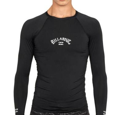 Imagem de Camiseta Billabong Surf Manga Longa All Day Surf SM27 Preto, GG, Preto
