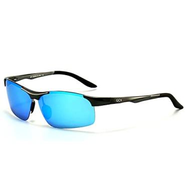 Imagem de Óculos de Sol Esportivo de Alumínio Condução GCV Ultraleve Polarizado com Proteção Uv400 (C3)