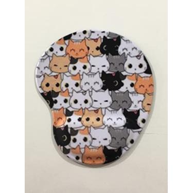 Imagem de Mouse Pad Ergonômico Gota - Gatinhos Coloridos