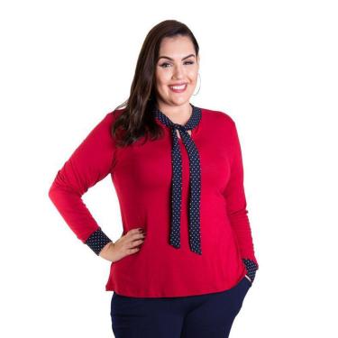 Imagem de Blusa Manga Longa Com Gola Gravata