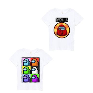 Imagem de Roupa De Criança Camiseta Infantil Game Among Us Kit 2 Peças - Eb
