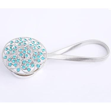 Imagem de Ímã da moda alça de cortina de flores fivela de cortina magnética suporte de janela acessórios de cortina decoração de quarto, G, 30,50 CM