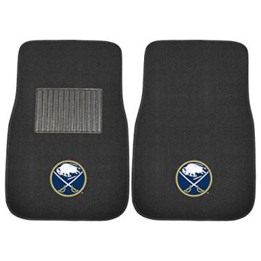 Imagem de FANMATS 17616 NHL Buffalo Sabres Tapete de carro bordado, 2 peças, 43 cm x 65 cm