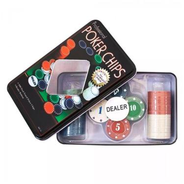 Imagem de Kit De Poker Profissional 100 Fichas