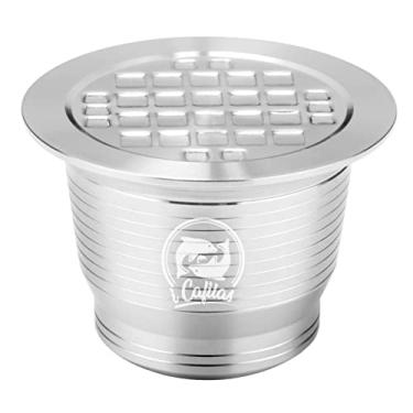 Imagem de Tingpai Compatível Com Cápsula de Café em Aço Inoxidável Reutilizável Reutilizável Cápsula de Café Copo Filtro com Escova Colher Pó-pressione o anel