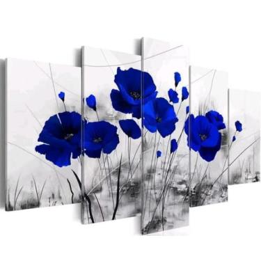 Imagem de Quadro Decorativo Flor Azul - Bw Decore