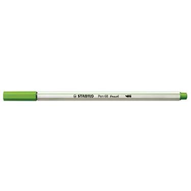 Imagem de Caneta Brush Premium – STABILO Pen 68 brush – Caixa com 10 unidades – Verde Folha