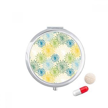 Imagem de Caixa de comprimidos de dente-de-leão colorida para planta de flores, caixa de armazenamento de medicamentos