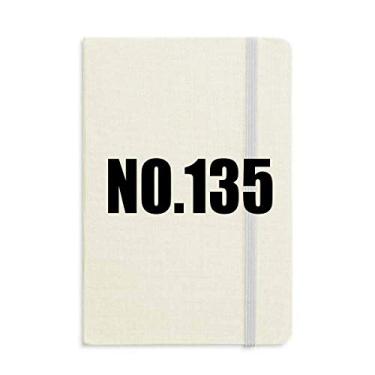 Imagem de Lucky No. 135 Caderno com nome de números, capa dura para diário clássico A5 presente