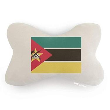 Imagem de DIYthinker Moçambique, bandeira nacional da África, decoração de pescoço, almofada para apoio de cabeça