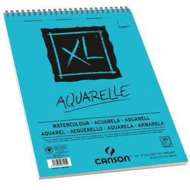 Imagem de Bloco Xl Aquarelle 300G/M² Com 30 Folhas Formato A4 - Canson