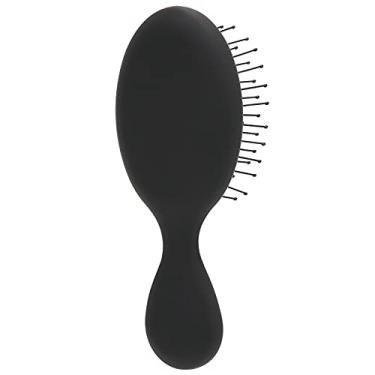 Imagem de Pente Almofada De Ar Sluffs Mini Pente Para Cabelo Brilhante Alça De Resina Pente Para Cabelo Brilhante Alça De Resina Pente Para Cabelo Liso(preto)