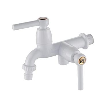 Imagem de ＫＬＫＣＭＳ Máquina de lavar roupa de água lavadora rosca G1/2 com válvula de saída do banheiro montada na parede para pia, Estilo d