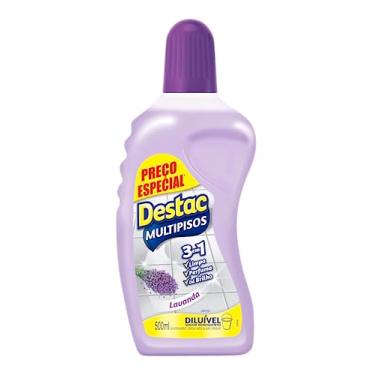 Imagem de Destac - Limpa Pisos, Diluível, Lavanda, Embalagem Econômica, 500 ml