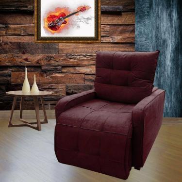 Imagem de Poltrona Reclinável Sala Quarto Amamentação Azera Bordo