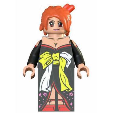Imagem de Boneco Blocos De Montar One Piece Nami Kimono - Mega Block Toys