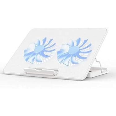 Imagem de Almofada De Resfriamento Para Laptop Almofadas De Resfriamento Para Laptop Almofada De Resfriamento Para Laptop E Notebook Com 2 Ventiladores A 1400 RPM Tapete De Resfriamento Para Laptop Para Jog