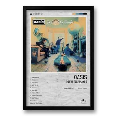 Imagem de Quadro Álbum Spotify Definitely Maybe - Oasis - 40x60cm