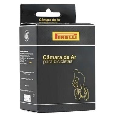 Imagem de Camera De Ar Bicicleta Pirelli Aro 26 33mm Bico Grosso Reforçada Resis