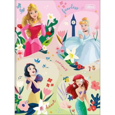 Imagem de Caderno Brochura Grande Princesas Disney 48 Folhas Tilibra - Tilibra