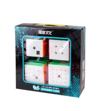 Imagem de Cubo Mágico Moyu Meilong 2X2 + 3X3 + 4X4 + 5X5 Stickerless