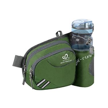Imagem de WATERFLY Pochete de cintura: pochete para mulheres e homens com suporte para garrafa de água, pochete para corrida, caminhada, cachorro, viagem, ciclismo