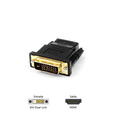 Imagem de PlusCable Adaptador de video DVI Macho para HDMI Femea ADP-DVIHDMI10BK