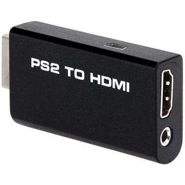 Imagem de Mini adaptador conversor de vídeo PS2 para HDMI com saída de áudio de 3,5 mm para console de jogos Playstation 2 480p, monitor de TV HDMI 1080p, Playstation 2 Ps2 Para Hdmi, (Jair H Melo)