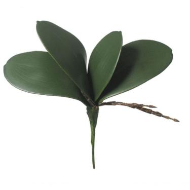 Imagem de Folha Orquidea Phalaenopsis C-arame X4 Verde 18cm