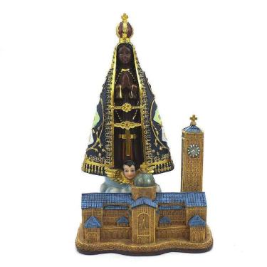 Imagem de Imagem Nossa Senhora Aparecida Importada Resina 25 Cm