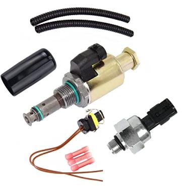 Imagem de Regulador de pressão do injetor de válvula IPR 7.3 e sensor de controle ICP com rabicho compatível com Ford F250 F350 F450 F550 Super Duty E350 E450 E550 Excursion F650 F750 Substitui # F81Z9C968AA