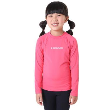 Imagem de Camiseta Infantil Feminina Manga Longa Proteção UV Rosa Rubi Head Líquido-Feminino