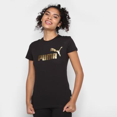 Imagem de Camiseta Puma Essentials Metallic Logo Feminina-Feminino