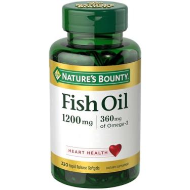 Imagem de Óleo de peixe por natureza, suplemento dietético, ômega 3, apóia a saúde do coração, 1200 mg, 320 liberação rápida Softgels
