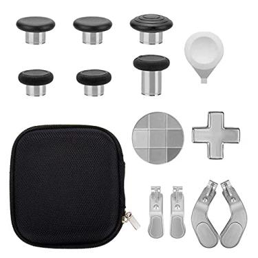 Imagem de Durable Gamepad Button Accessory Set with Storage Case Thumbsticks+ Paddles+ D-Pad+ Adjustment Tool for Xbox One Elite Series 2