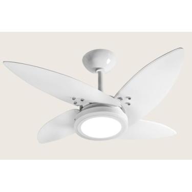 Imagem de Ventilador de Teto Tron Azzam Led 4 Pás Branco 130w 220v, 220V