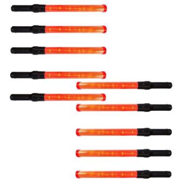 Imagem de Bastão Sinalizador Grande Balizador Kit 10 Uni Estacionamento Transito