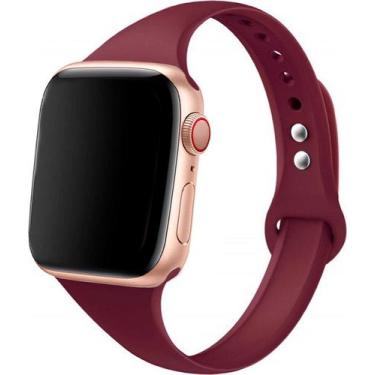 Imagem de Pulseira Sport Slim Compatível com Apple Watch - Baú do Viking, Vermel