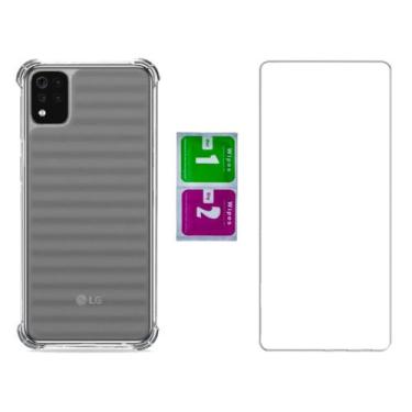 Imagem de Capa Capinha Anti Impacto Para LG K42 K52 K62 + Pelicula Vidro - Musta