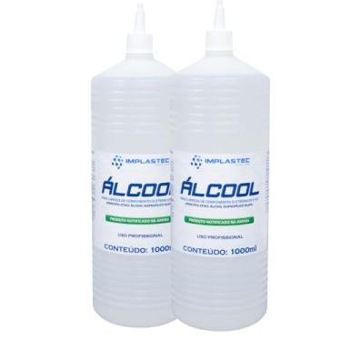 Imagem de Kit 2 Álcool Isopropilico 1L - 99,8% PCI Limpeza Eletrônica, Placas e 