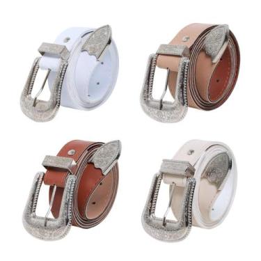 Imagem de Kit Cintos Femininos Com Strass Country Cowboy Glitter Fino - Bless Ac