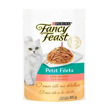 Imagem de Ração Úmida Fancy Feast Petit Filets para Gatos Sabor Salmão 85g - Nes