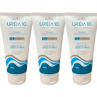 Imagem de CREME ULTRA HIDRATANTE UREIA 10% 150g DEMAZ0N KIT 3und - DEMAZON