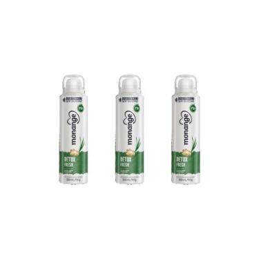 Imagem de Desodorante Aero Monange 150Ml Detox - Kit C/3Un