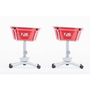 Imagem de Kit Comedouro Único Antiformiga Pequeno 1.5L, Vermelho
