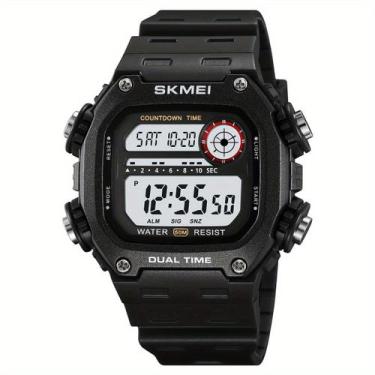Imagem de Relógio SKMEI - Esportivo, À Prova D'água 50m, Display Luminoso, Cinza