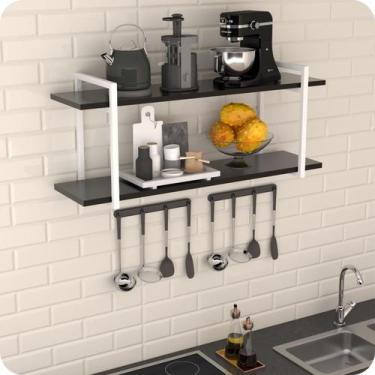 Imagem de Prateleira Estilo Industrial Cozinha de Parede GND BP 60cm - MetalCrom