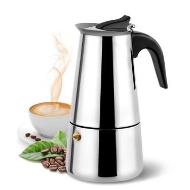 Imagem de Cafeteira Italiana 450ml em Aço Inox e Nylon - Etilux