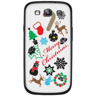 Imagem de Cellet Capa Merry Christmas para Samsung Galaxy S3 - Branca