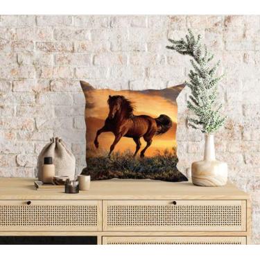 Imagem de Almofada com enchimento Cavalo Pôr do Sol - Core Decore